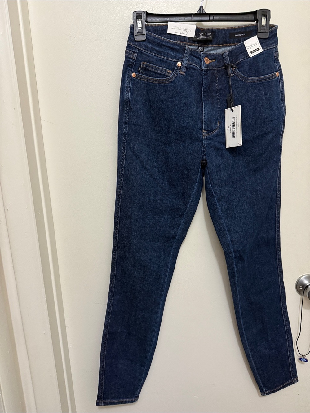 Judy Blue Deep Indigo Mid Rise Skinny Jeans
